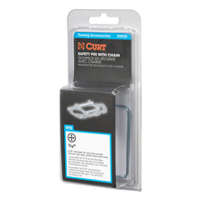Load image into Gallery viewer, Curt 5/16in Safety Pin w/12in Chain (3in Pin Length Packaged)