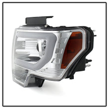 Carica l&#39;immagine nel visualizzatore di Gallery, Spyder Ford F150 09-14 Projector Headlights Halogen Model- Light Bar DRL Chrm PRO-YD-FF15009-LBDRL-C