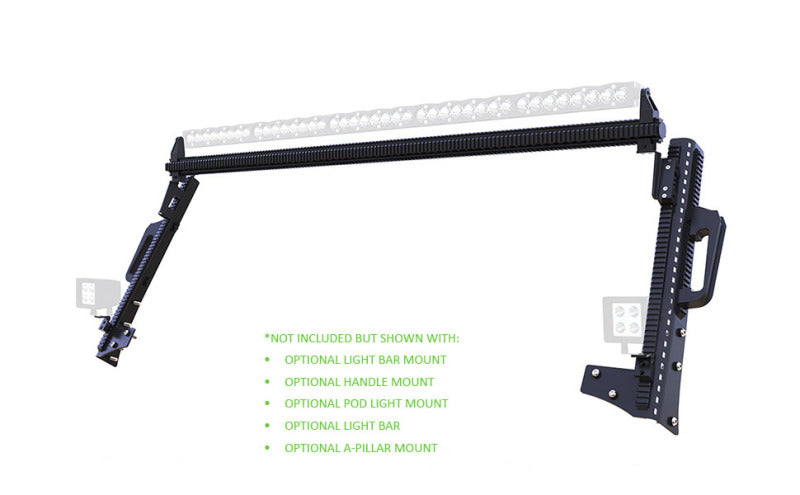 DV8 Offroad 2018+ JL/Gladiator Picatinny Rail Roof Light Mount