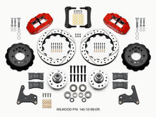 गैलरी व्यूवर में इमेज लोड करें, Wilwood Narrow Superlite 6R Front Hub Kit 12.88in Drill Red 65-72 CDP C Body -Drum