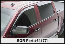 Laden Sie das Bild in den Galerie-Viewer, EGR 14+ Chev Silverado Crew Cab Tape-On Window Visors - Set of 4 (641771)