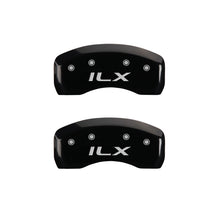 Charger l&#39;image dans la galerie, MGP 4 Caliper Covers Engraved Front Acura Engraved Rear ILX Black finish silver ch