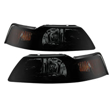 Cargar imagen en el visor de la galería, Xtune Ford MUStang 99-04 OEM Amber Headlights Black Smoked HD-JH-FM99-AM-BSM