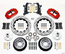 Cargar imagen en el visor de la galería, Wilwood Narrow Superlite 6R Front Hub Kit 14.00in Drill Red 60-68 Ford / Mercury Full Size / Galaxie