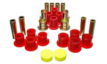 गैलरी व्यूवर में इमेज लोड करें, Energy Suspension 87-04 Dodge Dakota / 98-03 Durango 4WD Red Front End Control Arm Bushing Set