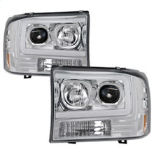 Charger l&#39;image dans la galerie, Spyder 99-04 Ford F-250 Super Duty Light Bar Projector Headlights - Chrome (PRO-YD-FF25099V2-LB-C)