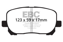 गैलरी व्यूवर में इमेज लोड करें, EBC 02-08 Pontiac Vibe 1.8 Yellowstuff Front Brake Pads