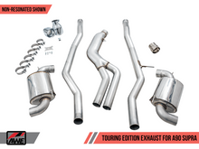 Carica l&#39;immagine nel visualizzatore di Gallery, AWE 2020 Toyota Supra A90 Non-Resonated Touring Edition Exhaust - 5in Chrome Silver Tips
