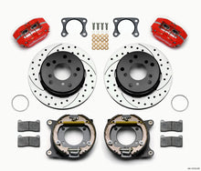 गैलरी व्यूवर में इमेज लोड करें, Wilwood Dynapro Lug Mount P/S Park Brake Kit Drilled Red Big Ford 2.00in Off Bronco 5 x 5.50