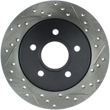 Laden Sie das Bild in den Galerie-Viewer, StopTech 12-15 Ford Focus w/ Rear Disc Brakes Rear Left Slotted &amp; Drilled Rotor