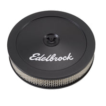 गैलरी व्यूवर में इमेज लोड करें, Edelbrock Air Cleaner Pro-Flo Series Round Steel Top Paper Element 10In Dia X 3 5In Black