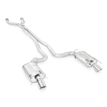 Carica l'immagine nel visualizzatore di Gallery, Stainless Works 2009-15 Cadillac CTS-V Sedan 3in Catback System X-Pipe S-Tube Mufflers 4in Tips