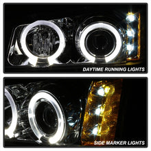 Laden Sie das Bild in den Galerie-Viewer, Spyder Chevy Silverado 1500 03-06 Projector Headlights LED Halo LED Ambr Reflctr Ch PRO-YD-CS03-AM-C