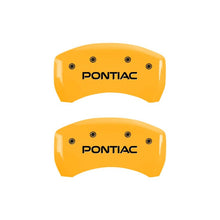 Charger l&#39;image dans la galerie, MGP 4 Caliper Covers Engraved Front &amp; Rear Pontiac Yellow Finish Black Char 2001 Pontiac Firebird