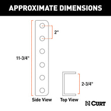 Carica l&#39;immagine nel visualizzatore di Gallery, Curt SecureLatch Lunette Ring Channel (2-3/4in I.D. 11-3/4in High)