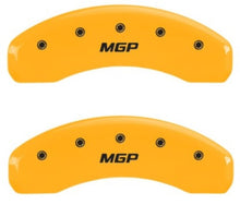 Cargar imagen en el visor de la galería, MGP 2 Caliper Covers MGP Yellow Finish Black Characters 2018 Chevrolet Tahoe