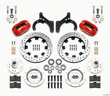 गैलरी व्यूवर में इमेज लोड करें, Wilwood Forged Dynalite Front Kit 12.19in Drilled Red 59-64 Chevy Impala / 63-64 Corvette