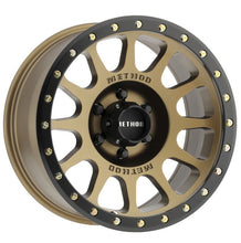Cargar imagen en el visor de la galería, Method MR305 NV 18x9 0mm Offset 6x135 94mm CB Method Bronze/Black Street Loc Wheel