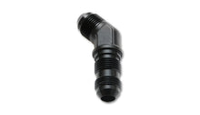 Carica l&#39;immagine nel visualizzatore di Gallery, Vibrant -8AN Bulkhead Adapter 45 Degree Elbow Fitting - Anodized Black Only