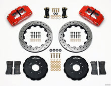 गैलरी व्यूवर में इमेज लोड करें, Wilwood FSLI4 Front Hat Kit 13.00in Drilled Red Nissan 240SX