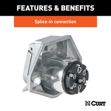 Load image into Gallery viewer, Curt 7-Way Round Connector Socket (Vehicle Side)