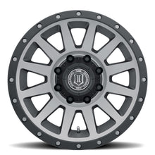 गैलरी व्यूवर में इमेज लोड करें, ICON Compression HD 18x9 8x6.5 12mm Offset 5.5in BS Titanium Wheel
