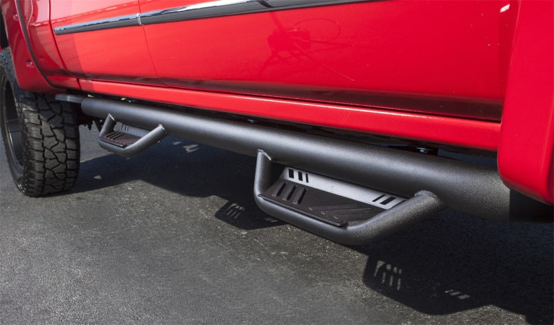 Lund 14-17 Chevy Silverado 1500 Crew Cab Terrain HX Step Extreme Nerf Bars - Black