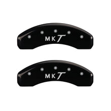 Charger l&#39;image dans la galerie, MGP 4 Caliper Covers Engraved Front Lincoln Engraved Rear MKT Black finish silver ch
