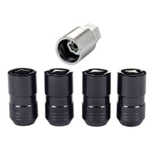 Laden Sie das Bild in den Galerie-Viewer, McGard Wheel Lock Nut Set - 4pk. (Cone Seat) M14X1.5 / 21mm &amp; 22mm Dual Hex / 1.639in. L - Black