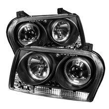 Laden Sie das Bild in den Galerie-Viewer, Spyder Chrysler 300 09-10 Projector Headlights LED Halo LED Blk (Not Included) PRO-YD-C309-HL-BK