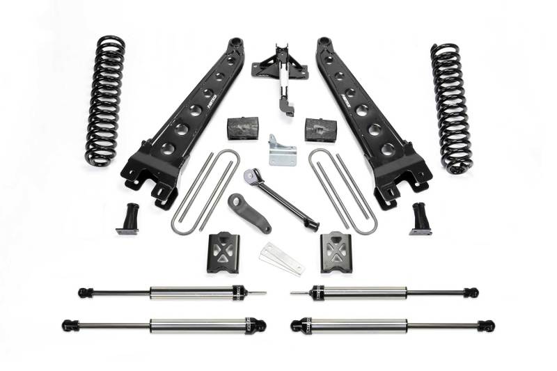 Fabtech 05-07 Ford F350 4WD 6in Radius Arm System w/DL Shocks