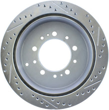 गैलरी व्यूवर में इमेज लोड करें, StopTech Select Sport 13-17 Toyota Land Cruiser Drilled / Slotted Rear Passenger-Side Brake Rotor