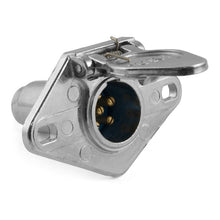 Load image into Gallery viewer, Curt 6-Way Round Connector Socket (Vehicle Side Packaged)
