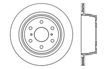 Charger l&#39;image dans la galerie, StopTech 07-10 GMC Sierra (w/ Rear Drum) / 07-09 GMC Yukon Rear Left Slotted &amp; Drilled Rotor