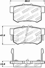 Charger l&#39;image dans la galerie, StopTech Performance 00-09 Honda S2000 / 92-07 Accord / 04-10 Acura TSX / 02-06 RSX Rear Brake Pads