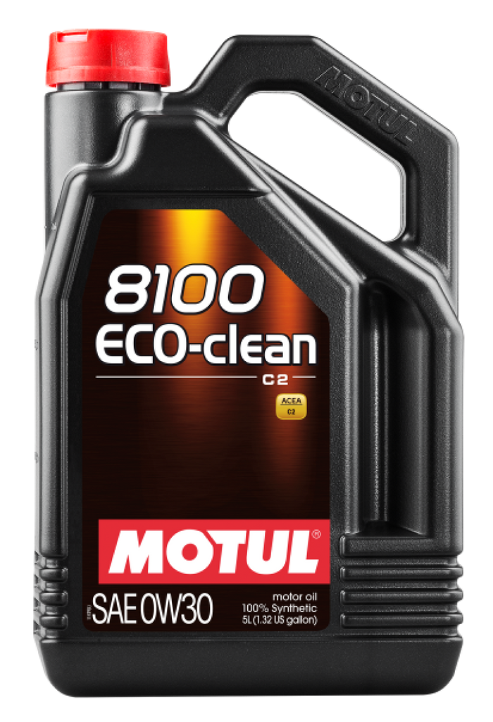 Motul 5L Synthetic Engine Oil 8100 0W30 4x5L ECO-CLEAN  ACEA C2, API SM, ST.JLR 03.5007 - Single image 1