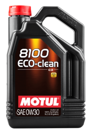 Motul 5L Synthetic Engine Oil 8100 0W30 4x5L ECO-CLEAN  ACEA C2, API SM, ST.JLR 03.5007 - Single image 1