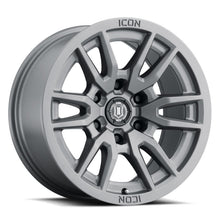 गैलरी व्यूवर में इमेज लोड करें, ICON Vector 6 17x8.5 6x5.5 25mm Offset 5.75in BS 95.1mm Bore Titanium Wheel