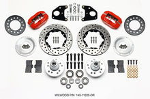 गैलरी व्यूवर में इमेज लोड करें, Wilwood Forged Dynalite Front Kit 11.00in Drilled Red 62-72 CDP B &amp; E Body-Drum