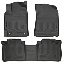 Carica l'immagine nel visualizzatore di Gallery, Husky Liners 2012 Toyota Camry WeatherBeater Combo Black Floor Liners