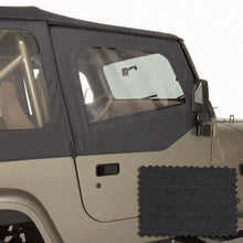 गैलरी व्यूवर में इमेज लोड करें, Rugged Ridge Upper Soft Door Kit Black Diamond 88-95 Jeep Wrangler YJ