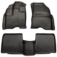 Carica l'immagine nel visualizzatore di Gallery, Husky Liners 11-12 Ford Explorer WeatherBeater Combo Black Floor Liners