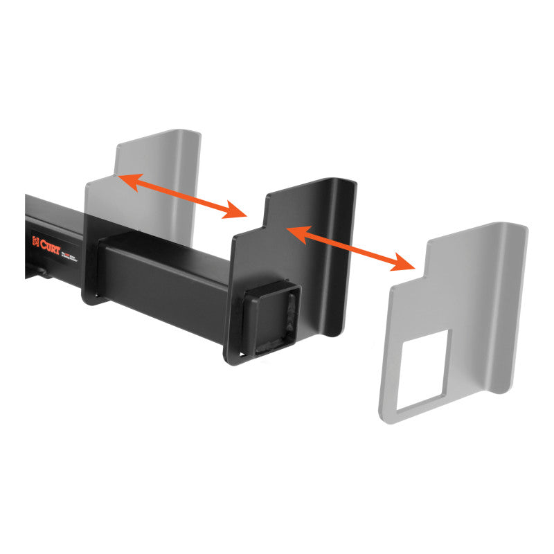 Curt Universal Weld-On Trailer Hitch 2in Receiver (18in to 43in Frames 3-1/8in Drop)