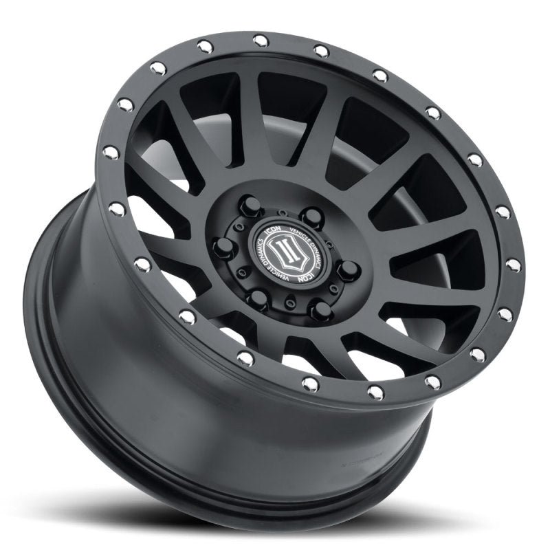 ICON Compression 18x9 6x5.5 25mm Offset 5.75in BS 95.1mm Bore Satin Black Wheel
