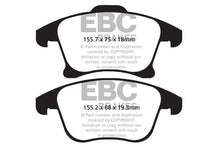 गैलरी व्यूवर में इमेज लोड करें, EBC 13+ Ford Fusion 1.6 Turbo Ultimax2 Front Brake Pads