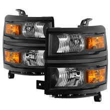 Carica l&#39;immagine nel visualizzatore di Gallery, Spyder Chevrolet Silverado 1500 14-15 (Non-HD) OEM Style Headlights - Black HD-JH-CS14-AM-BK