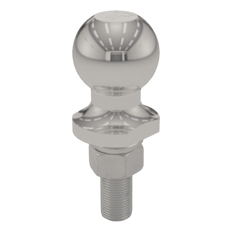Curt 1-7/8in Trailer Ball (3/4in x 2-1/8in Shank 2000lbs Stainless Packaged)