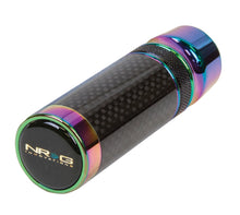 गैलरी व्यूवर में इमेज लोड करें, NRG Slimboy Adjustable Shift Knob (M10X1.25) Nissan / Mazda / Toyota - Carbon Fiber / Neochrome