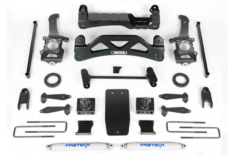 Fabtech 04-08 Ford F150 4WD V8 6in Basic System w/Front Coilover Spacer & Rear Perf. Shocks