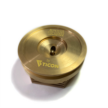 गैलरी व्यूवर में इमेज लोड करें, Ticon Industries Tig Aesthetics 2.5in Universal Vband Heat Sink w/ Purge - Tellurium Copper